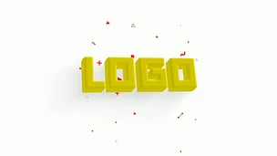 立体LOGO标志文字片头AE模板