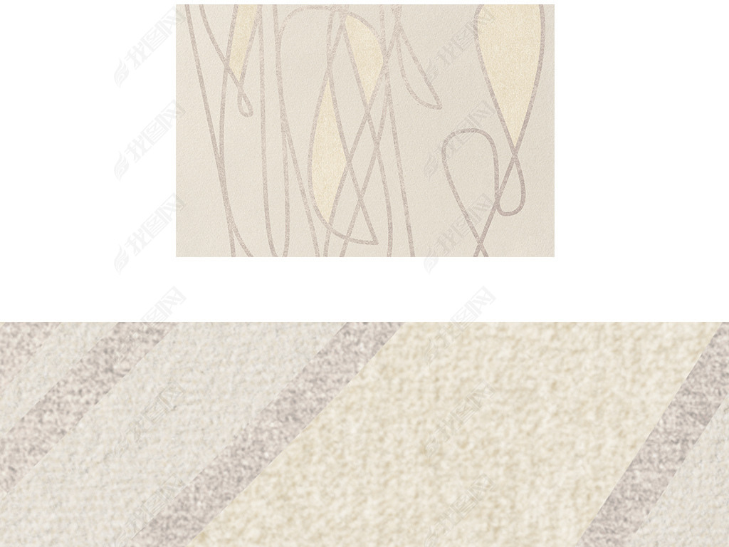 北欧简约抽象几何条纹线条床边毯客厅地毯脚垫