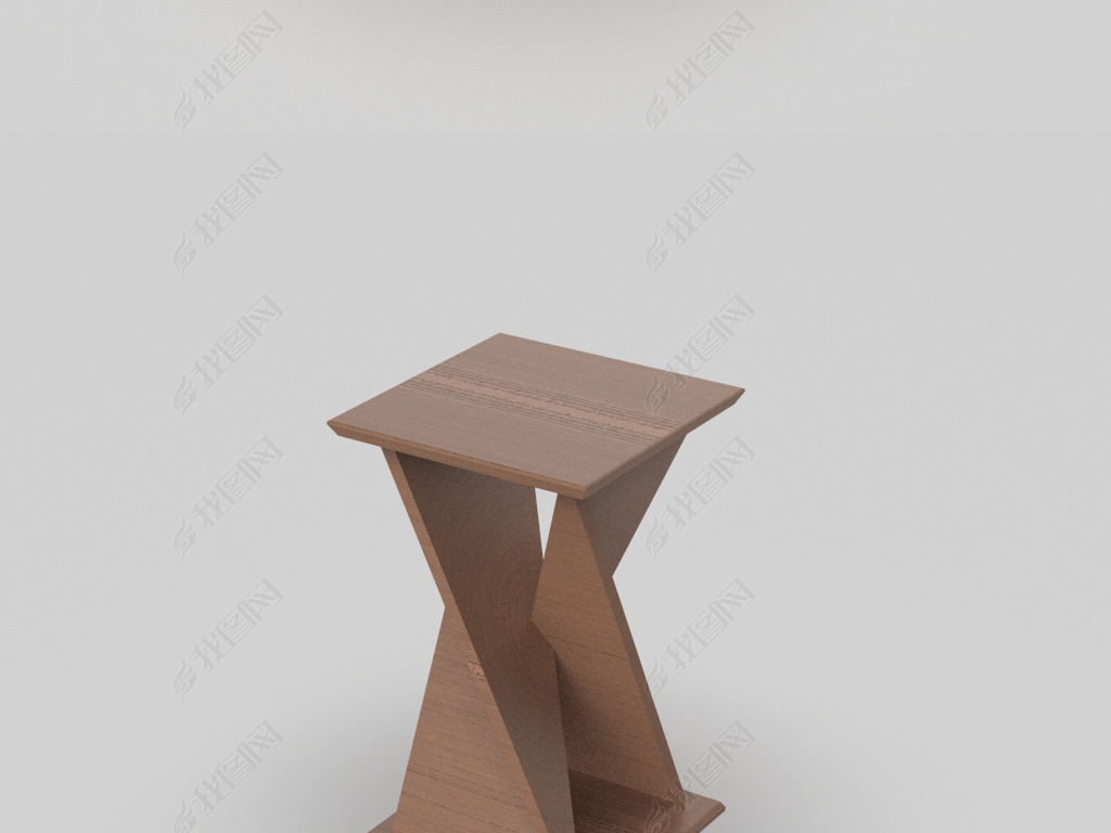 咖啡桌犀牛3D模型