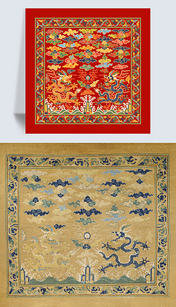 中华传统纹样明皇极殿双龙地毯复原