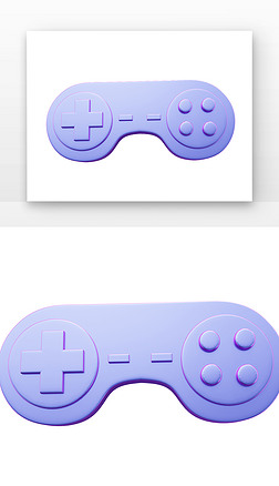 3D酸性手柄紫色游戏手柄符号开关