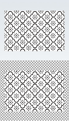 北欧风花纹图案