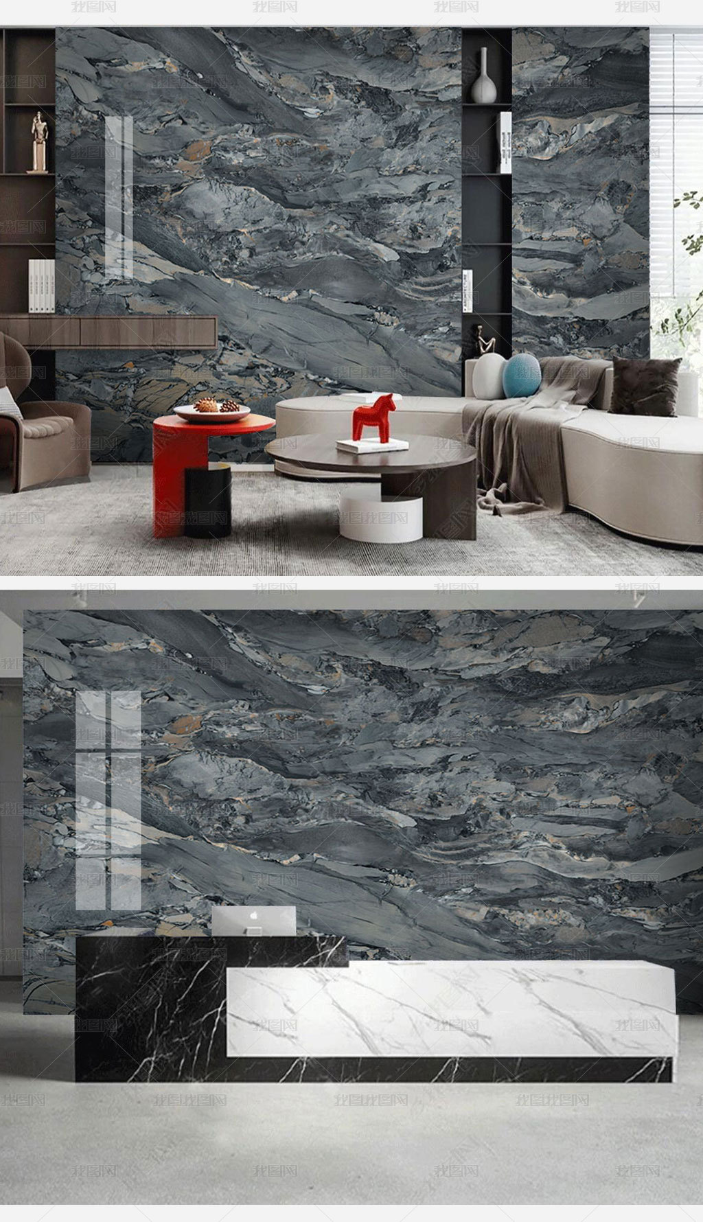 原创现代大气奢石岩板大板背景墙图片素材模板下载 电视背景墙 我图网