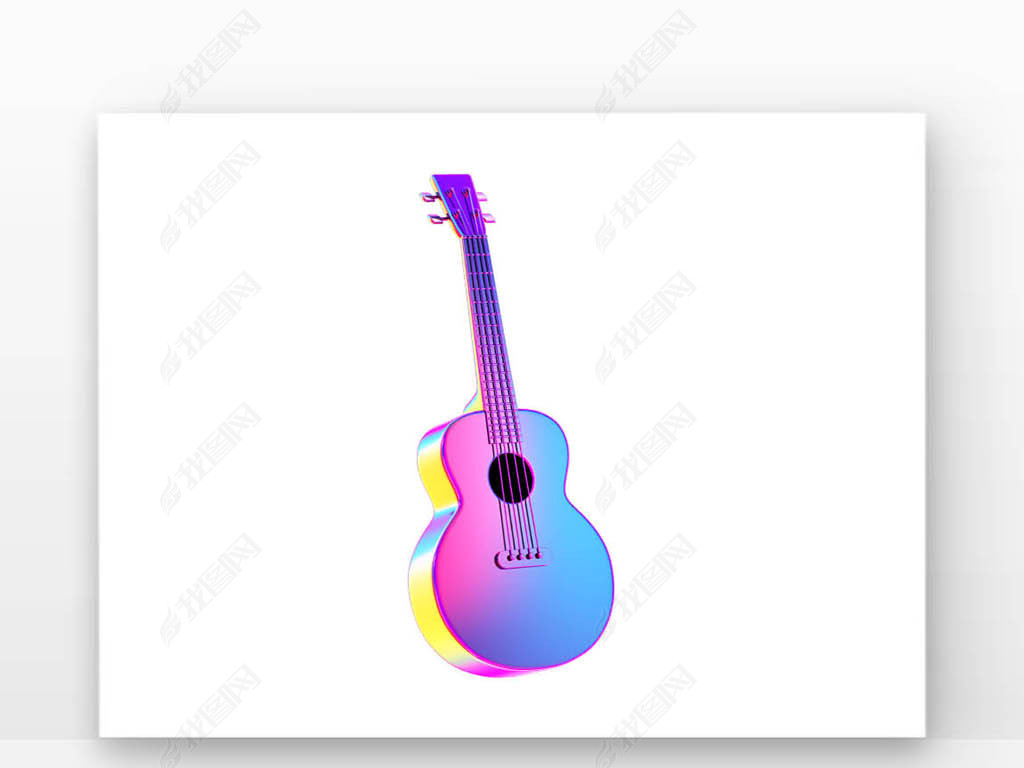 C4D酸性乐器吉他