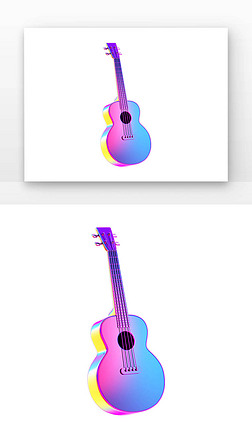 C4D酸性乐器吉他