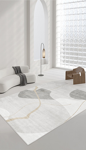 现代简约抽象几何线条艺术轻奢地毯地垫图案设计