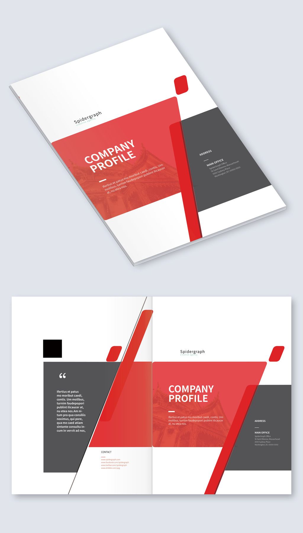 商务企业宣传画册id设计模板下载-编号27584283-企业画册封面-我图网