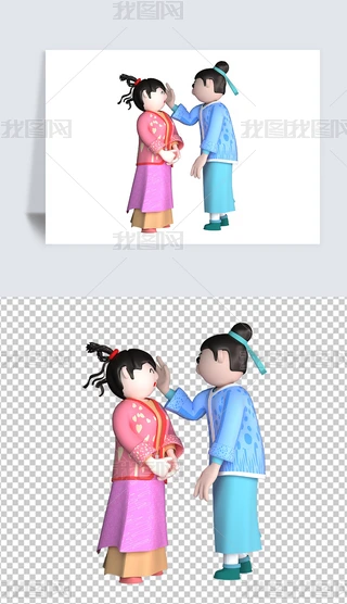 c4d���˽���Ϧţ��֯Ů3dģ��Ԫ��