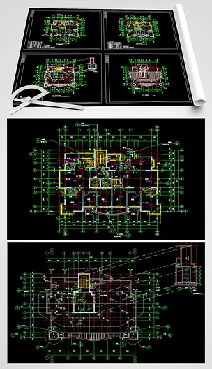 住宅楼CAD平面户型设计图纸