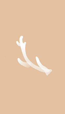 鹿茸插画