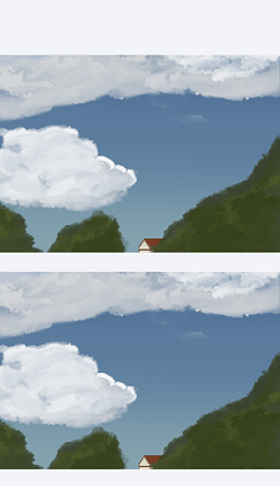 手绘漫画风天空云朵风景涂鸦