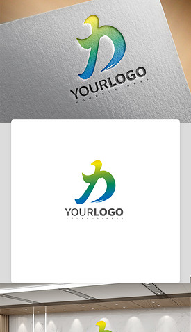 原创力字logo旅游标志草原LOGO