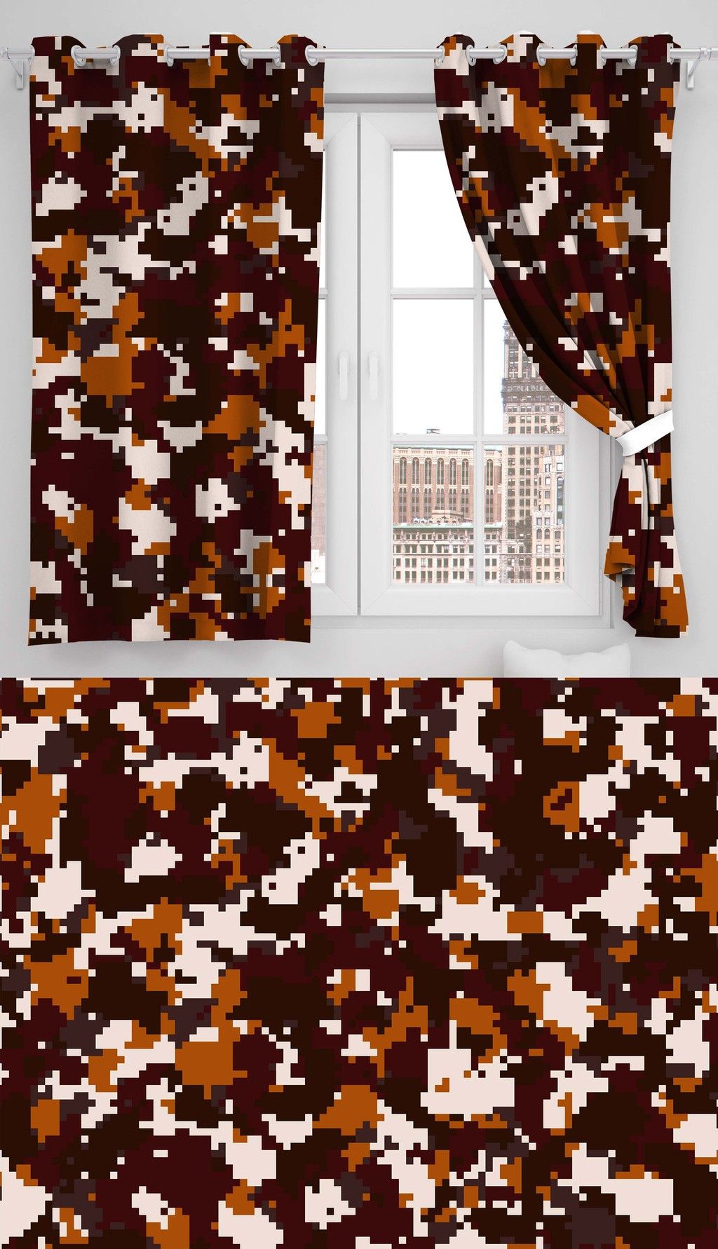 psd迷彩数码印花图案设计可改色模板