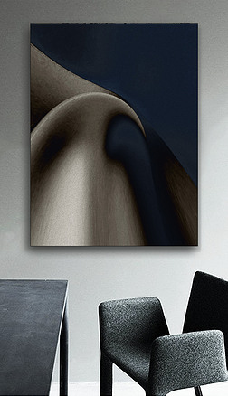 理想的梦魇抽象黑白沙漠黄艺术家灵感装饰画