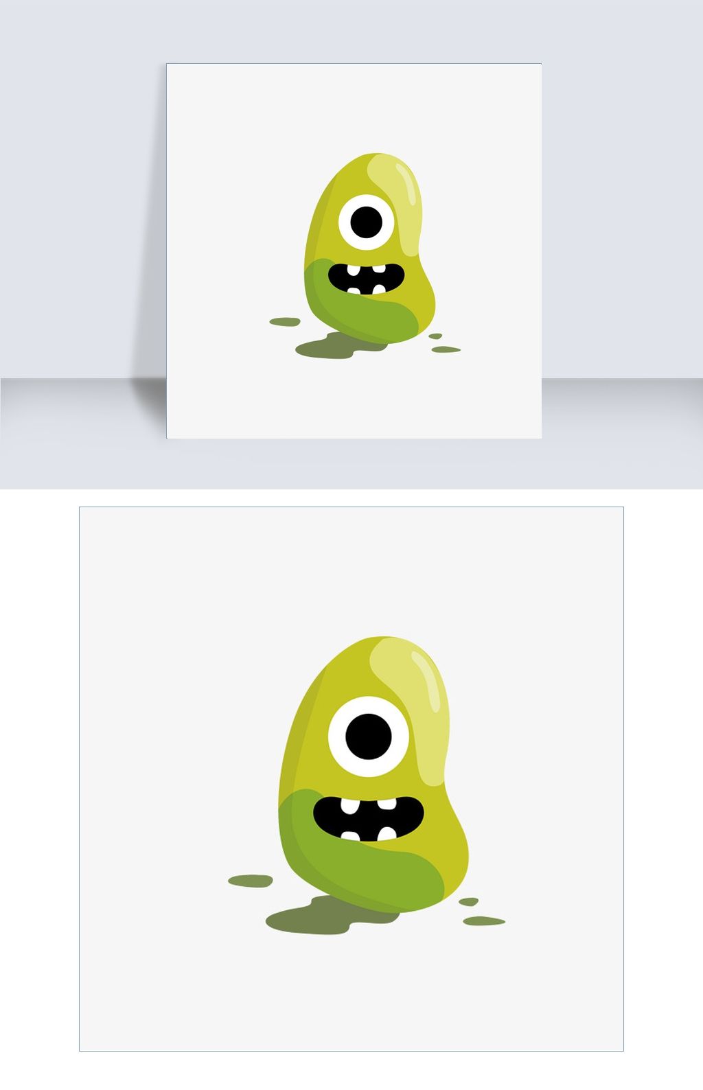 卡通独眼龙矢量素材