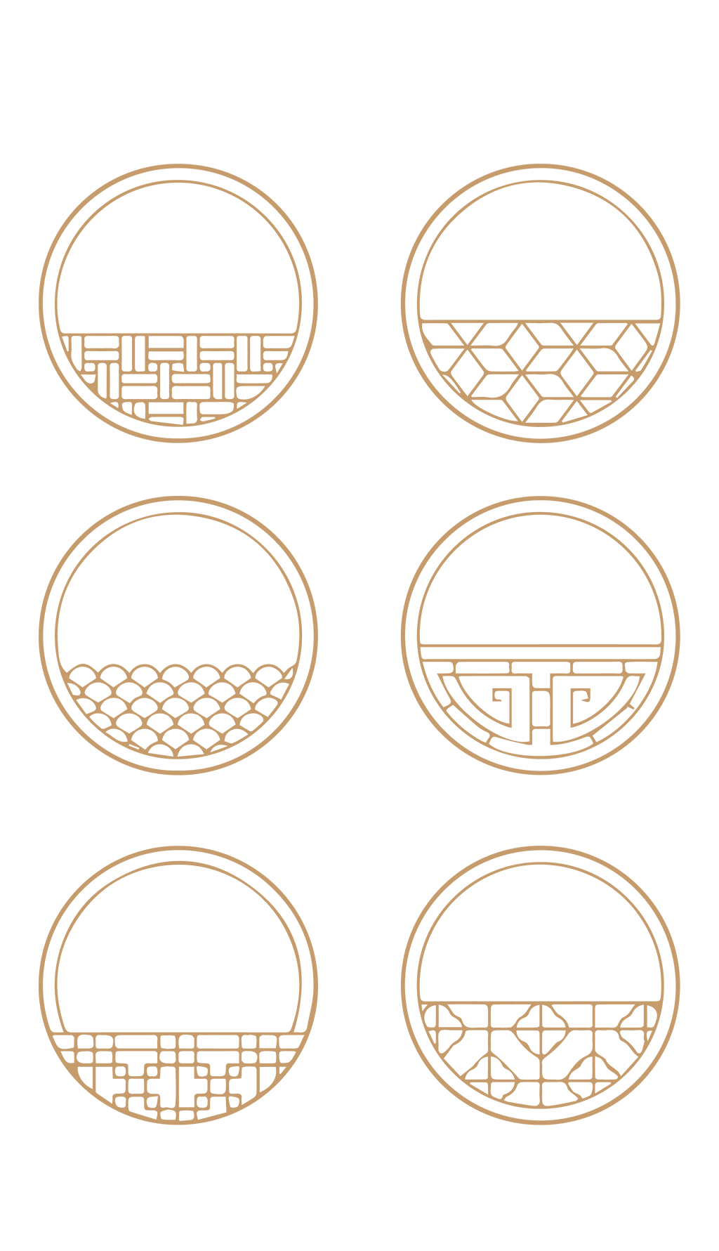 免扣中国风传统边框节日花纹纹样花边