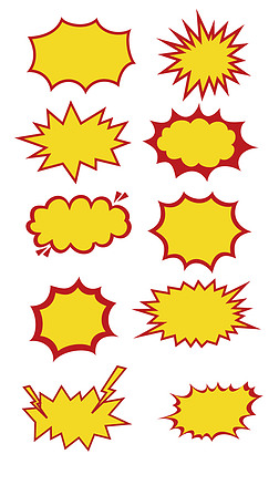 简约标签惊爆价爆炸贴主图标签红色标签