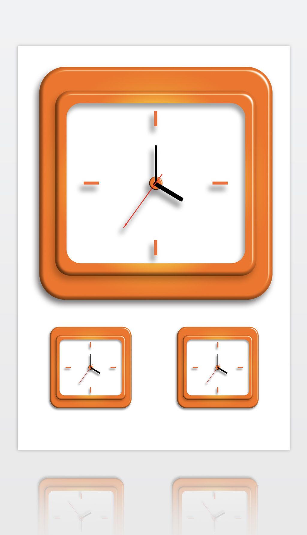方形钟表下载-编号27632780-居家物品-我图网