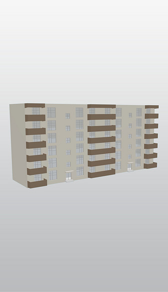 3dmax多层住宅模型带贴图