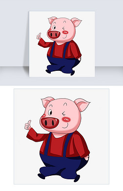 卡通小猪猪可爱小猪
