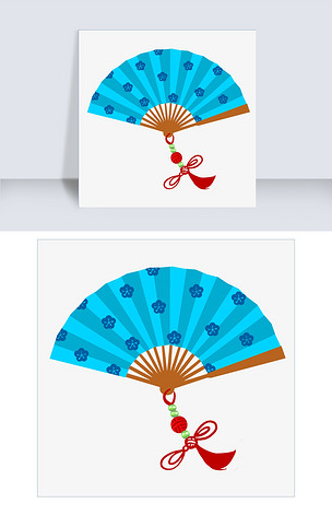 古风张开的扇子插画下载-编号26399027-其他-我图网