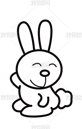 小兔子(涂色练习)下载-编号27653608-动植物简笔画-我图网