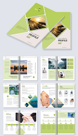 创意高档房地产企业画册手册cdr设计模板