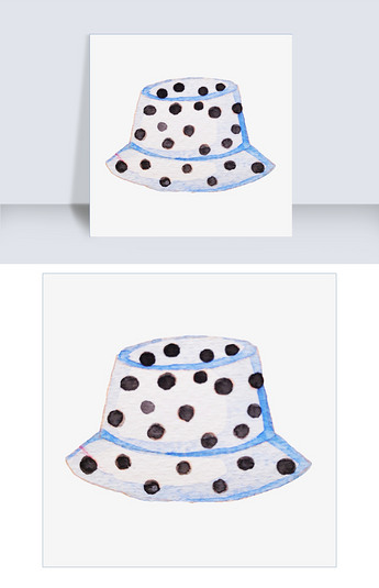 夏季度假手绘沙滩帽