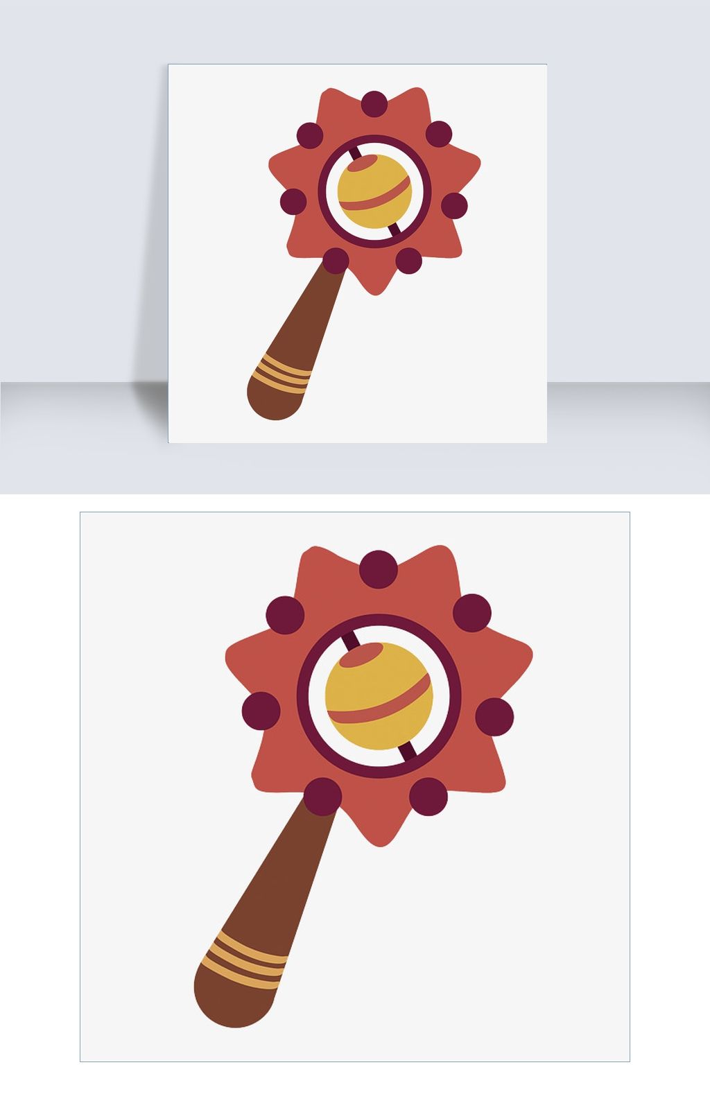 儿童用品手摇铃插画