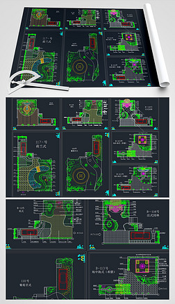 别墅园林CAD设计图纸