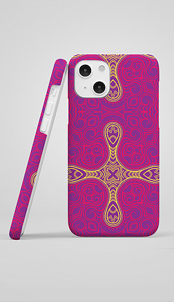 紫色古典抽象纹理几苹果手机壳图案设计
