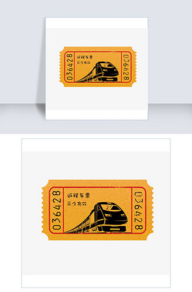 卡通火车票图片素材_卡通火车票模板下载-我图网vip素材