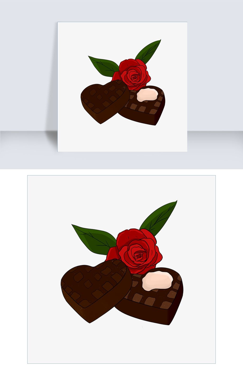 黑色的巧克力插画