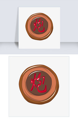 黄色的象棋炮插画