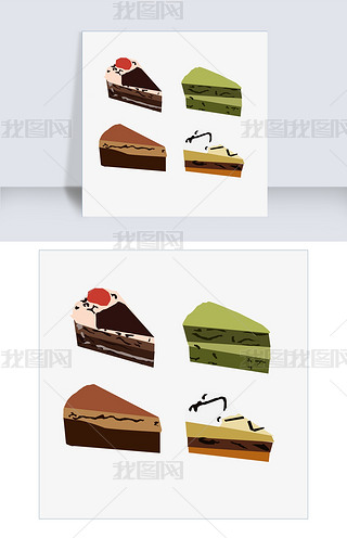 平面图形卡通蛋糕专题模板-平面图形卡通蛋糕图片素材下载-我图网