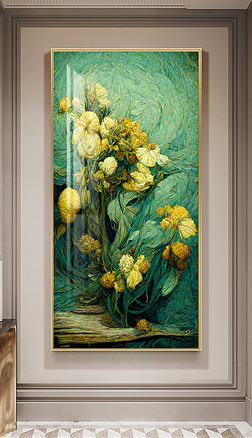 手绘向日葵油画装饰画古典静物油画花装饰画