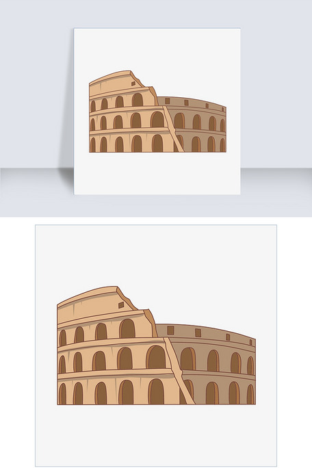 景点地标建筑角斗场插画图片素材(psb格式)免费下载_动漫人物大全-我