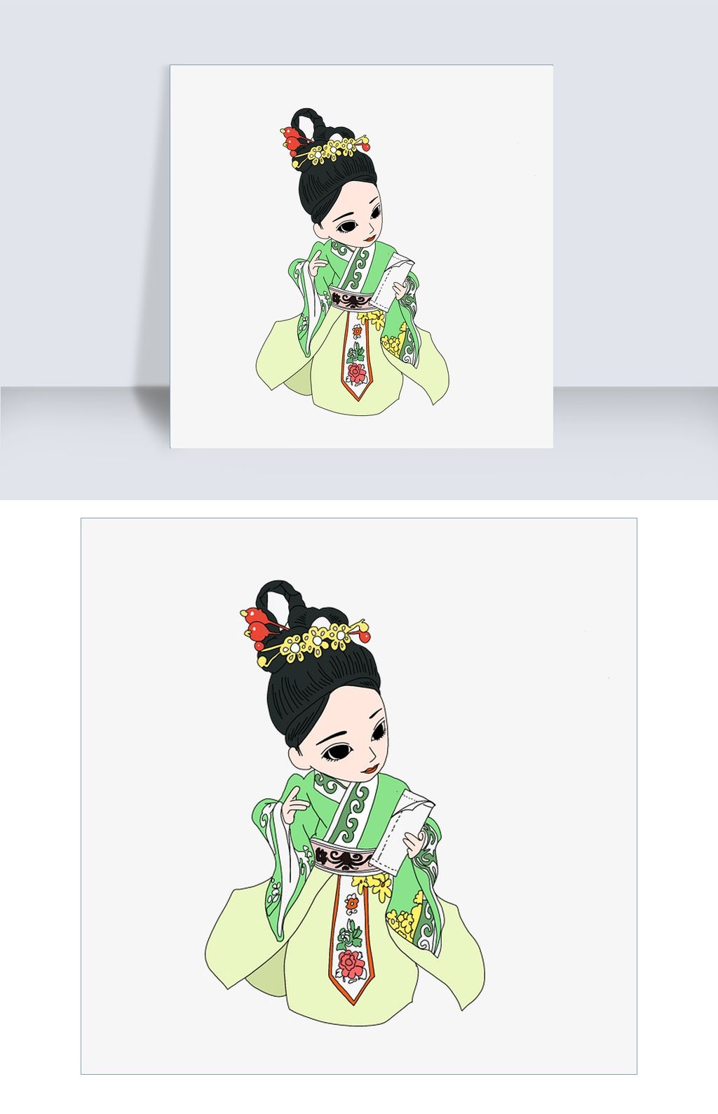 红楼梦人物香菱png免抠