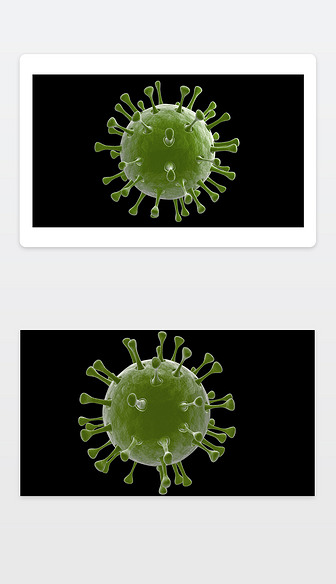 新型冠状病毒C4D模型