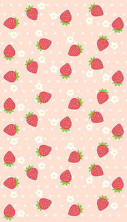 草莓可爱粉色服装抱枕窗帘满印图案