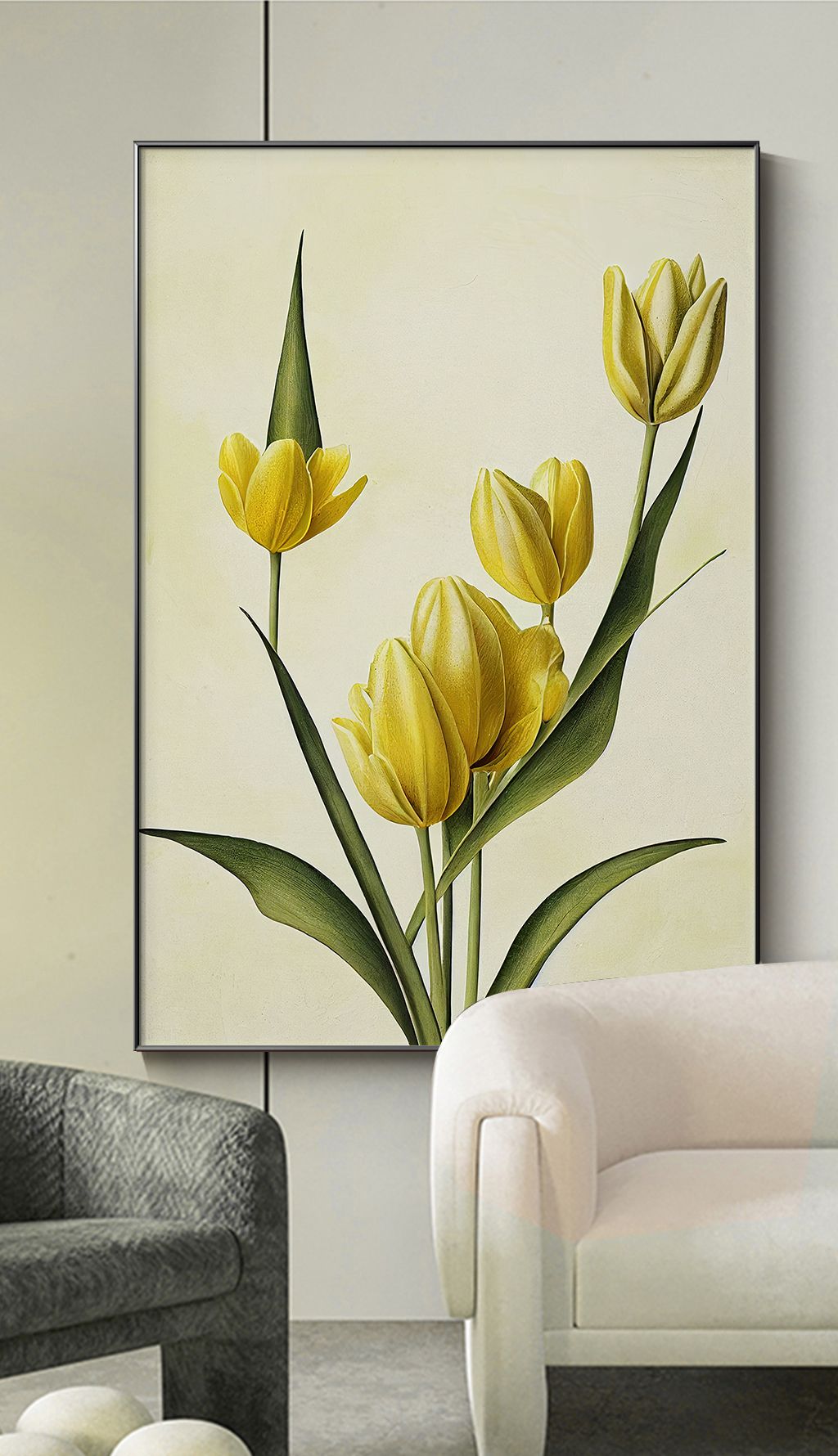 郁金香花卉装饰画客厅沙发背景画玄关走廊挂