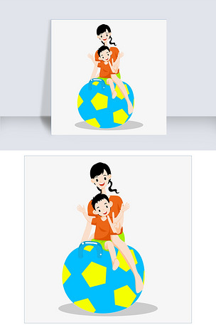 手绘卡通大人人物