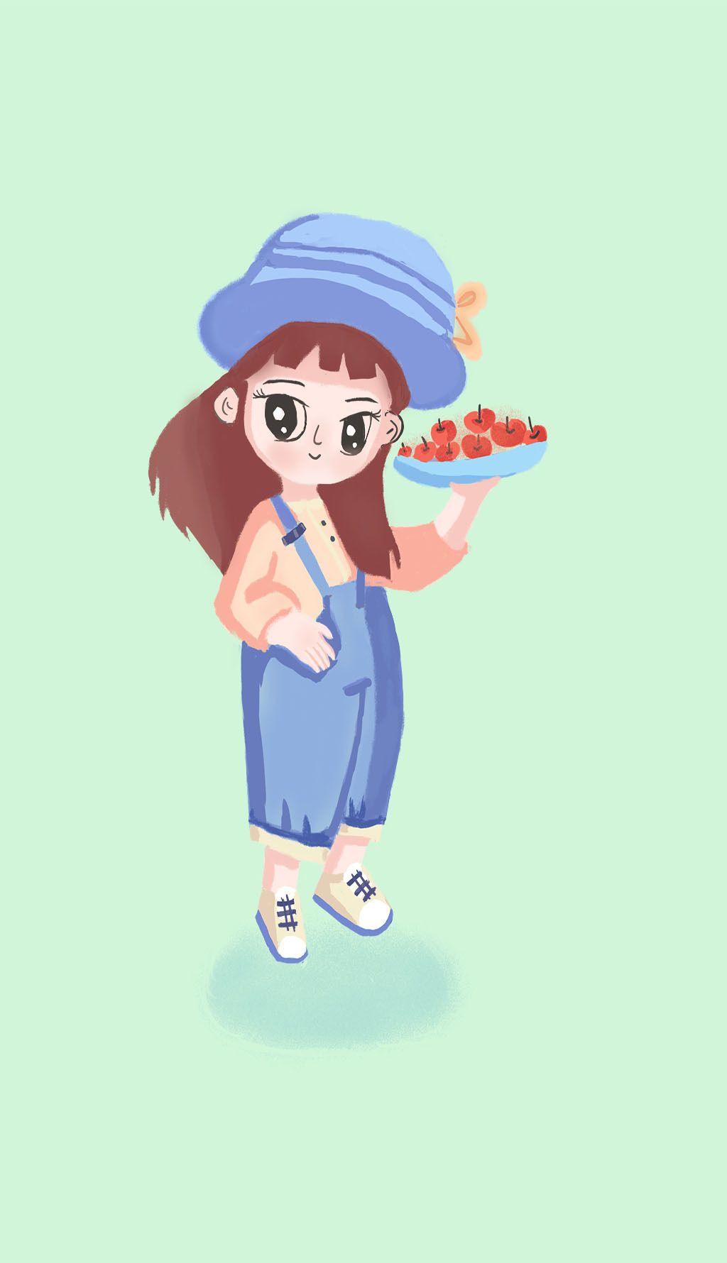 卡通小女孩插画下载-编号27690966-动物类卡通形象-我图网