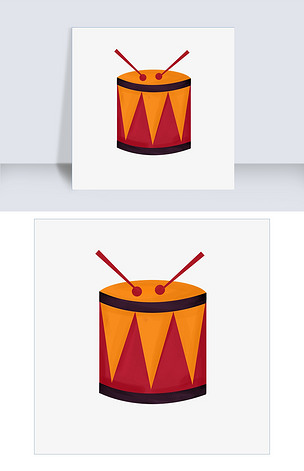 圣诞节鼓红黄礼物平安夜png玩具