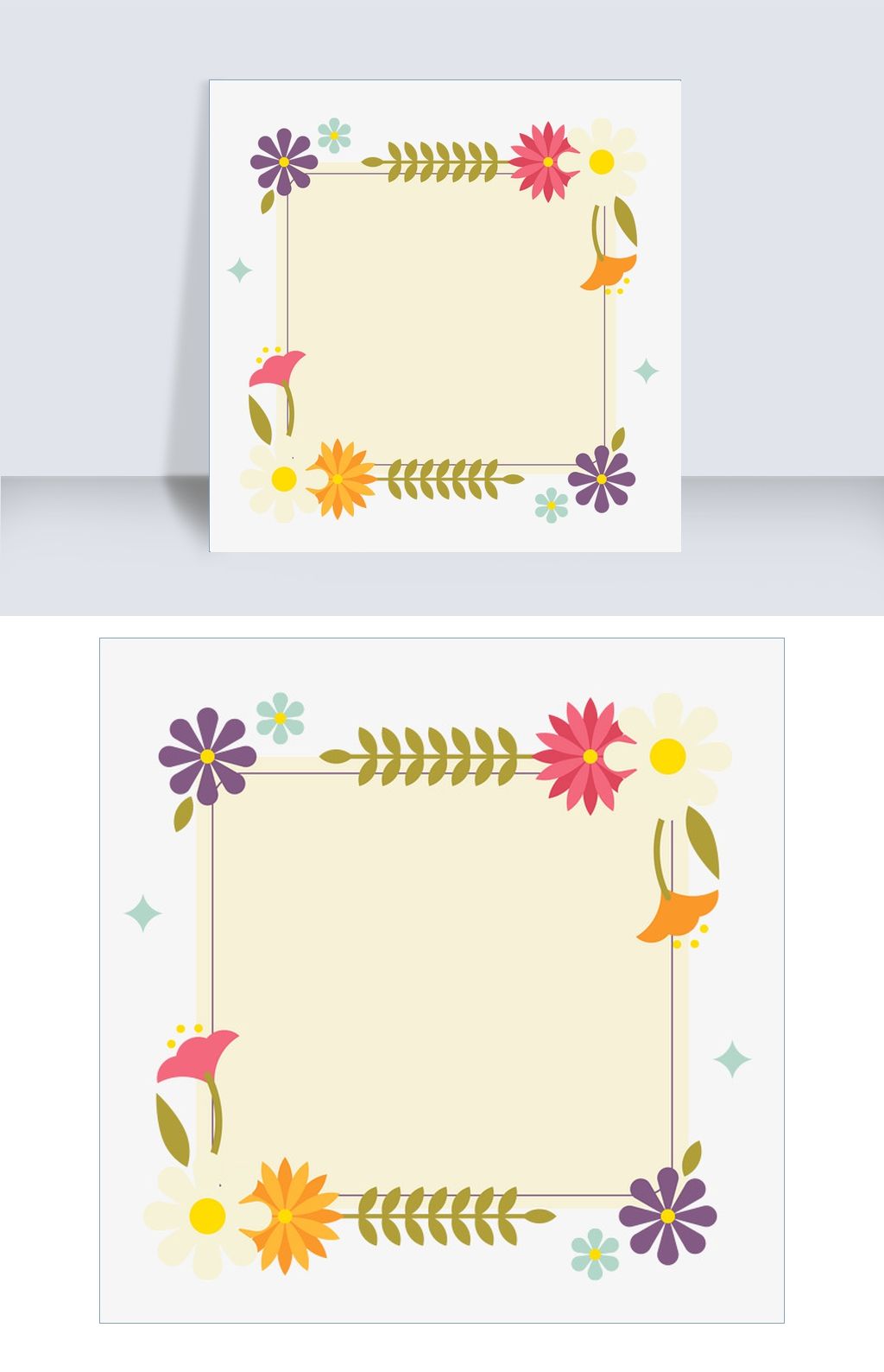 免扣花纹边框素材下载-编号26502901-其他-我图网