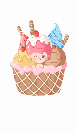 冰淇淋创意画