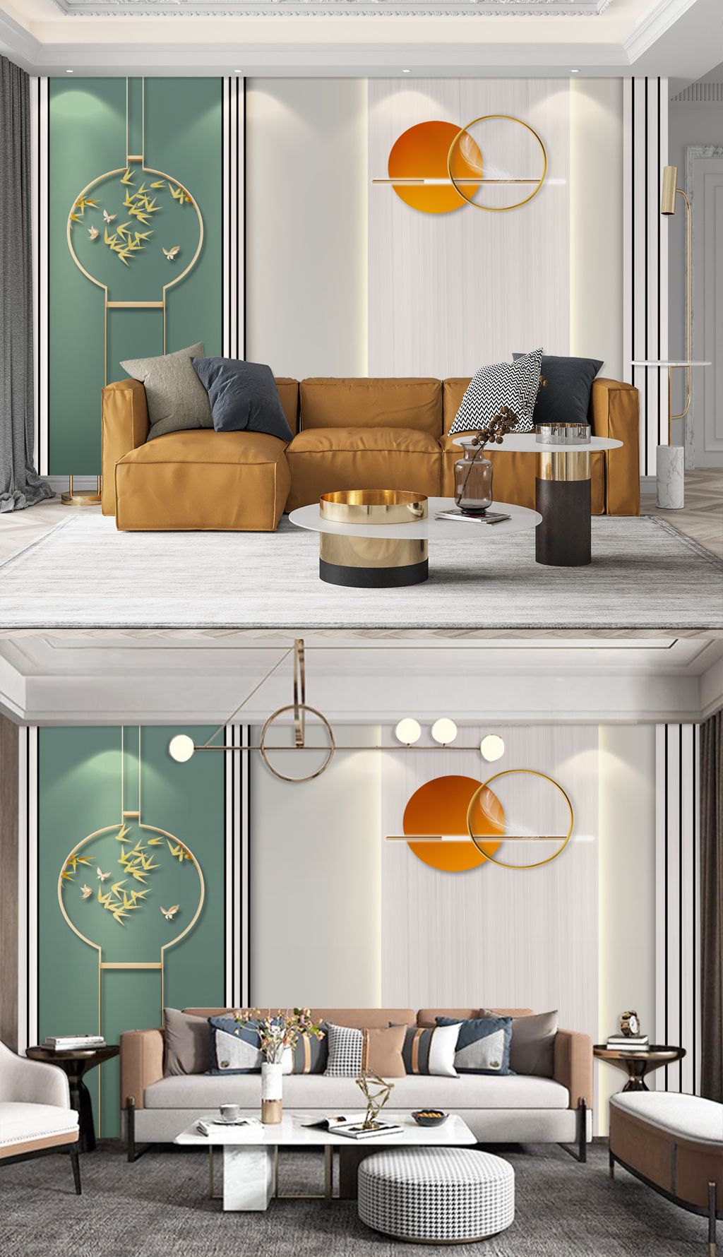 现代轻奢电视背景墙下载-编号27696543-中式电视背景墙-我图网