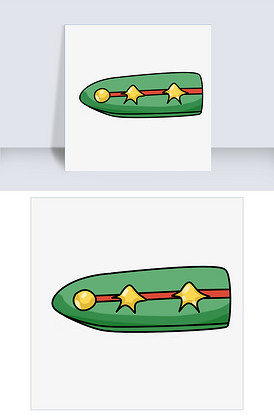 中国人民解放军肩章插画