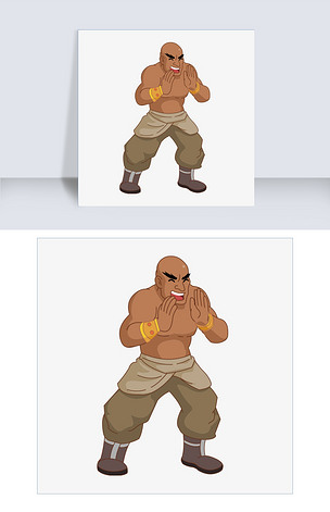 武者电商促销卡通人物