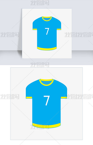 矢量手绘世界杯足球球衣